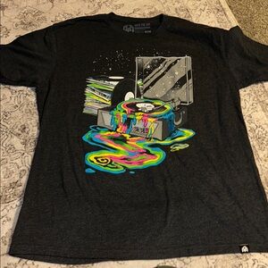 Into the AM Graphic Tee with Colorful Vinyl Design EUC size XL